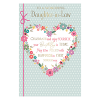 6pk Cards C75 Birthday Daughter-In-Law - Tiger Feet Ireland
