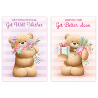 12pk Cards C50 Get Well - Tiger Feet Ireland