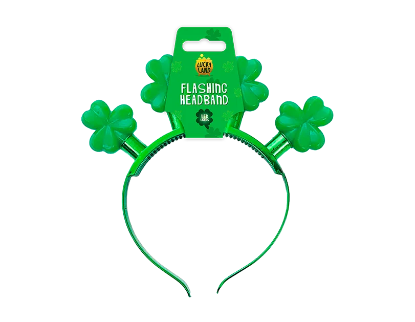 LED Flashing Headband St.Patrick Day - Tiger Feet Ireland
