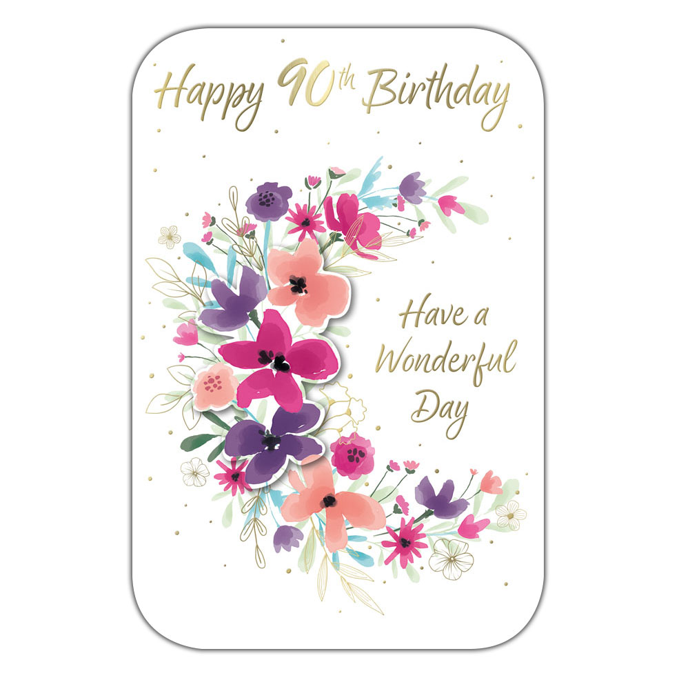 6pk Cards C75 Birthday Age 90 - Tiger Feet Ireland