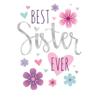 6pk Cards C50 Birthday Sister - Tiger Feet Ireland
