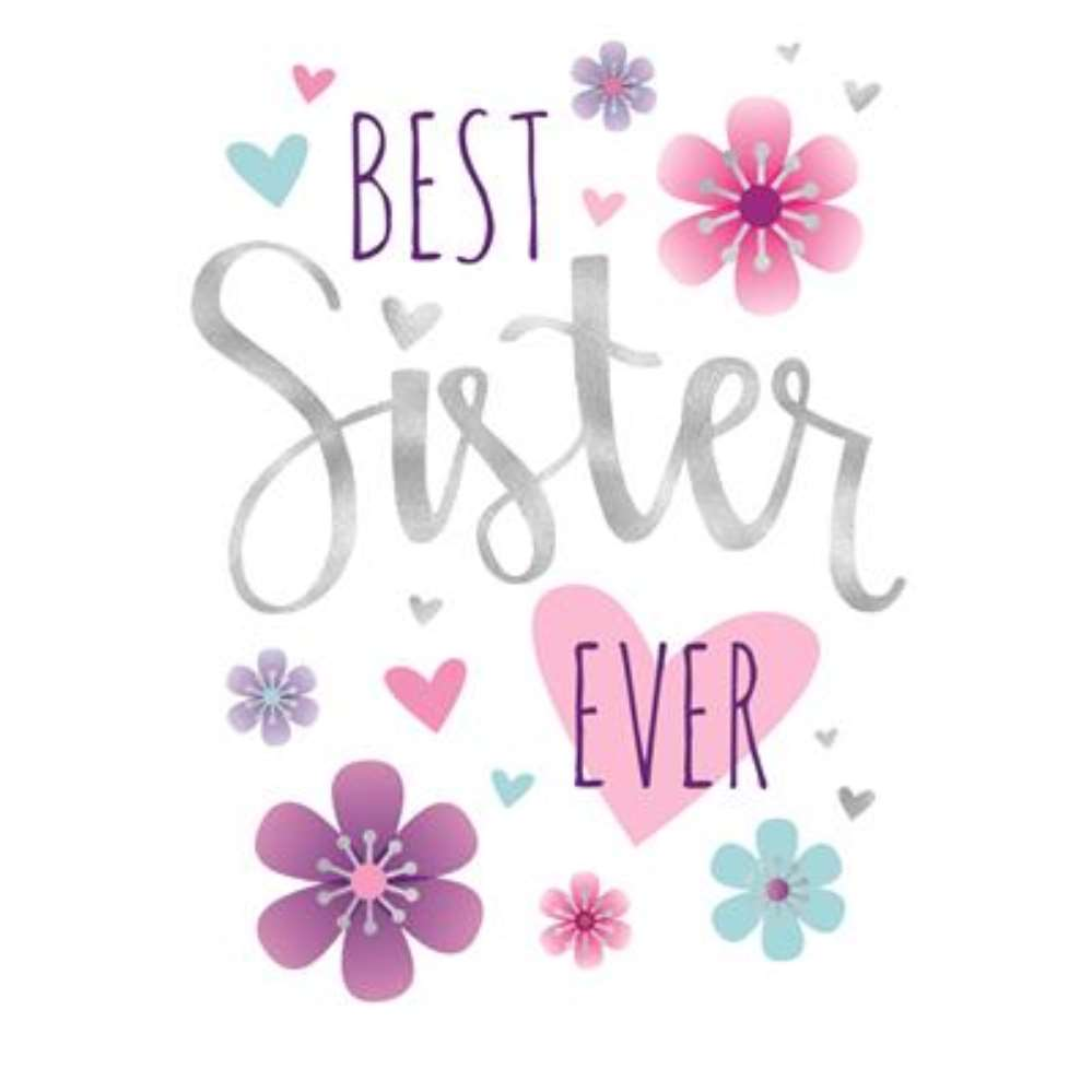 6pk Cards C50 Birthday Sister - Tiger Feet Ireland