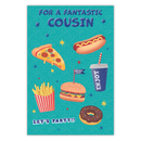 6pk Cards C75 Birthday Cousin - Tiger Feet Ireland