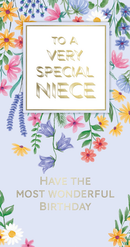 6pk Cards C55 Birthday Niece - Tiger Feet Ireland