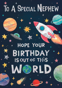 6pk Cards C90 Birthday Nephew - Tiger Feet Ireland
