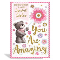 6pk Cards C375 Birthday Sister - Tiger Feet Ireland