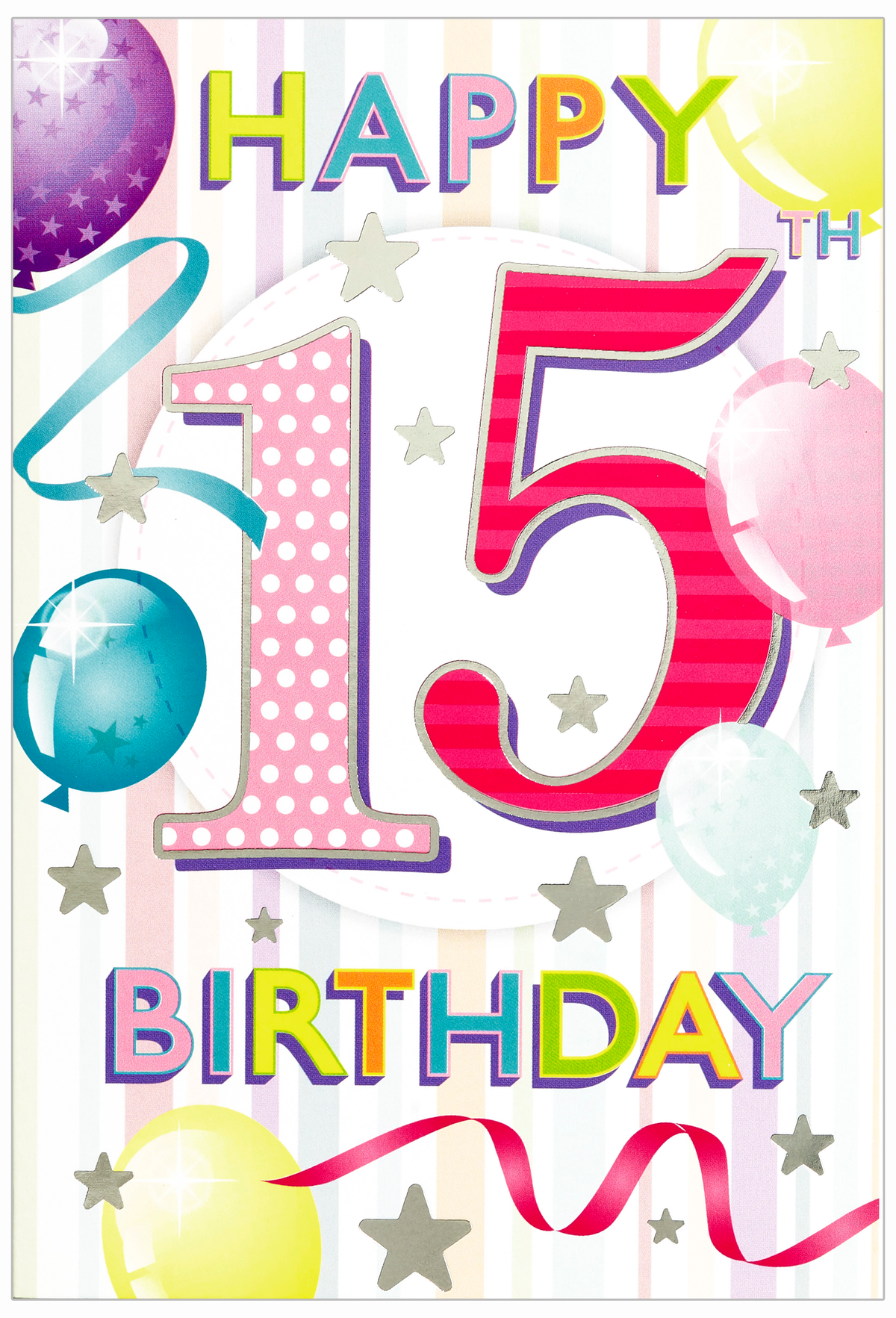 6pk Cards C50 Birthday Age 15 - Tiger Feet Ireland
