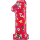 Foil Balloon 71cm Numbr 1 Cocomelon - Tiger Feet Ireland