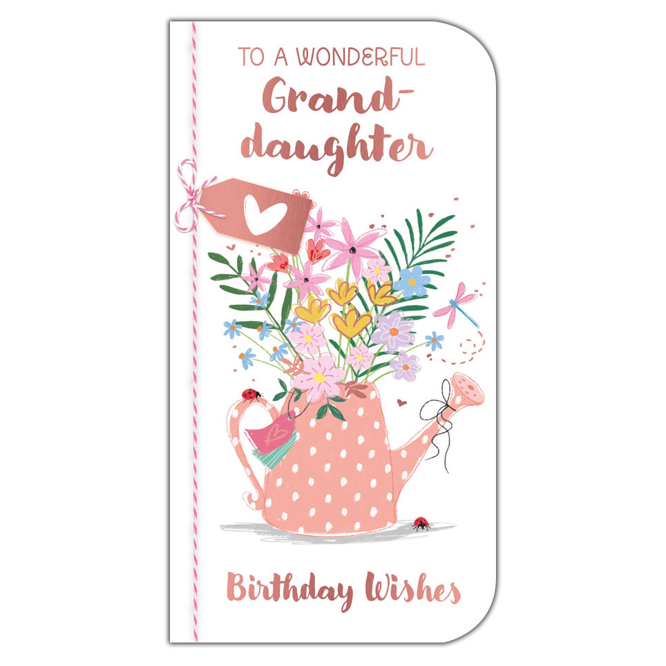 6pk Cards C55 Birthday Granddaughter - Tiger Feet Ireland