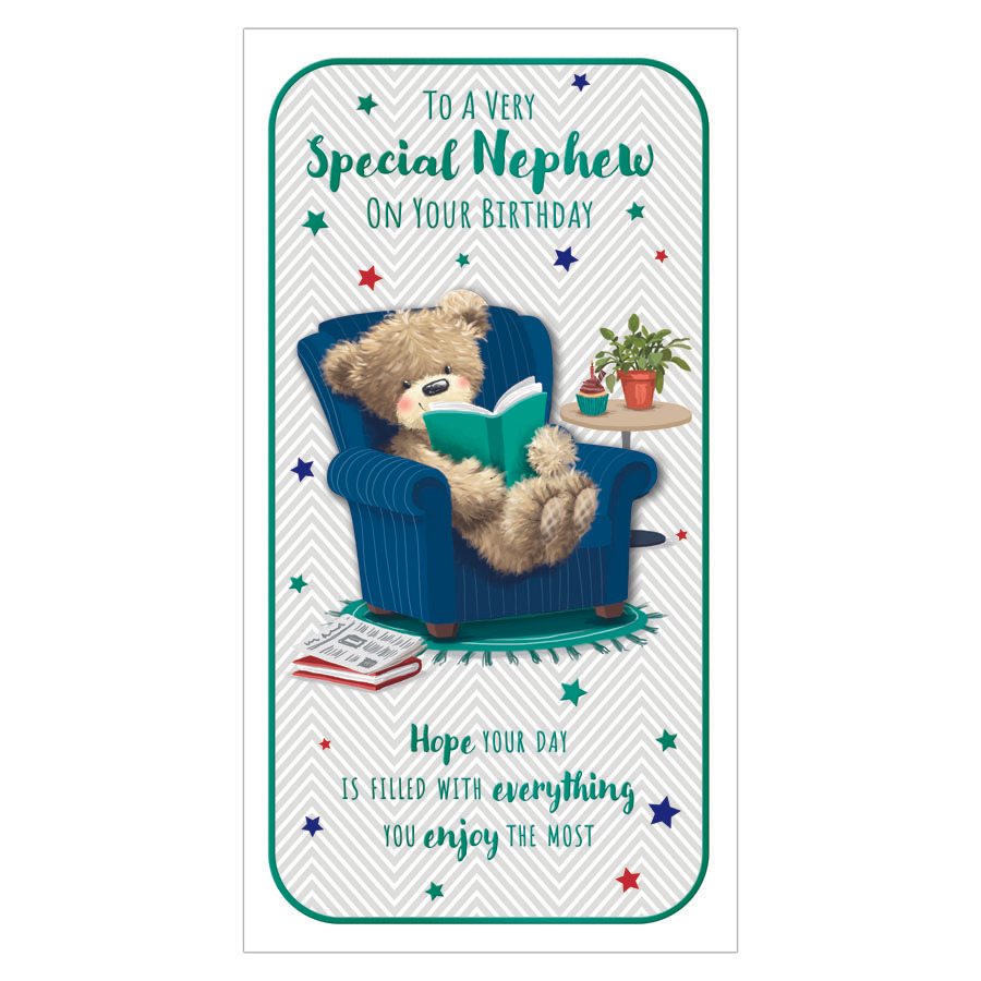6pk Cards C55 Birthday Nephew - Tiger Feet Ireland