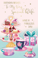 6pk Cards C75 Birthday Wife - Tiger Feet Ireland