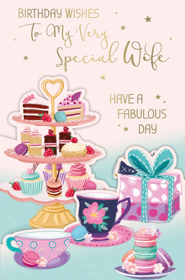 6pk Cards C75 Birthday Wife - Tiger Feet Ireland