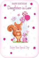 6pk Cards C75 Birthday Daughter-In-Law - Tiger Feet Ireland