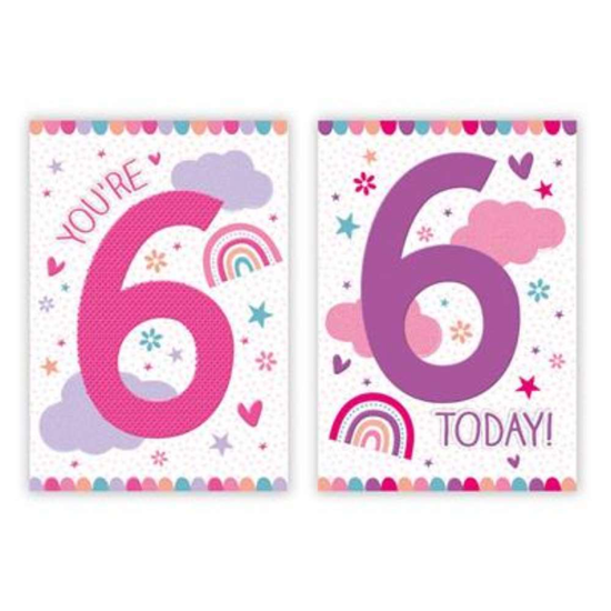 Poppyhill C50 Birthday Age 6 12pk
