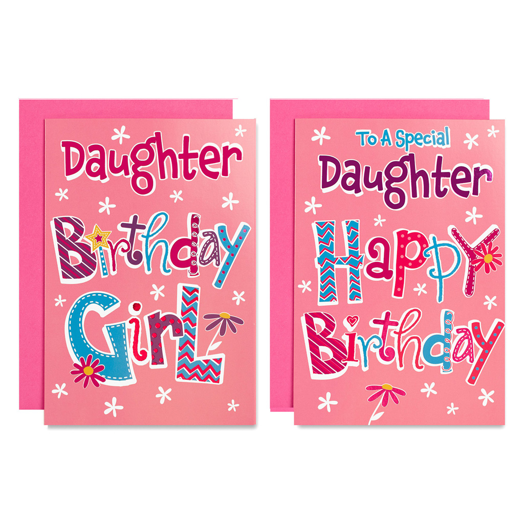 12pk Cards C50 Birthday Daughter - Tiger Feet Ireland