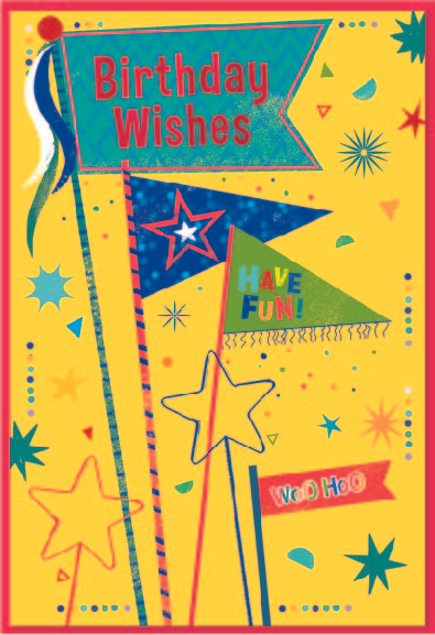6pk Cards C50 Birthday - Tiger Feet Ireland
