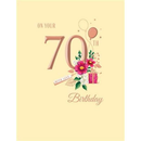 6pk Cards C50 Birthday Age 70 - Tiger Feet Ireland