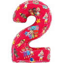 Foil Balloon 71cm Number 2 Cocomelon - Tiger Feet Ireland