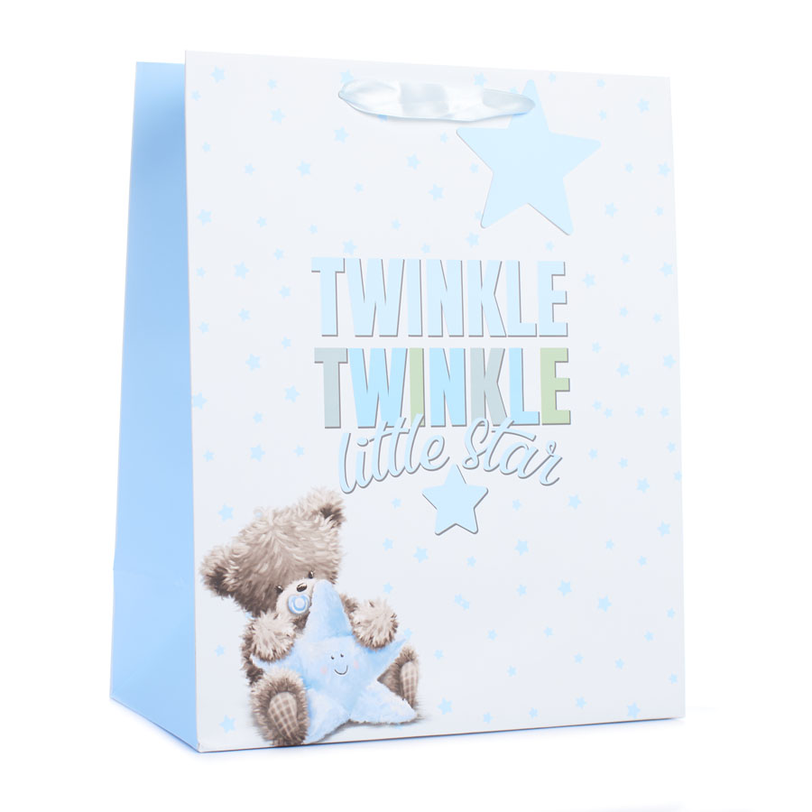 6pk Extra Large Portrait Gift Bags Bear With Star - Tiger Feet Ireland