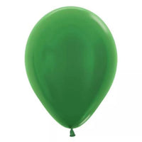 100pk Latex  Balloons Sempertex Metallic Green - Tiger Feet Ireland
