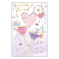 6pk Cards C75 Birthday Friend - Tiger Feet Ireland