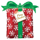 Foil Balloon 25" Supershape Christmas Present - Tiger Feet Ireland