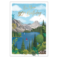 6pk Cards C50 Birthday Age 80 - Tiger Feet Ireland