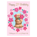 6pk Cards C75 Birthday Age 21 - Tiger Feet Ireland