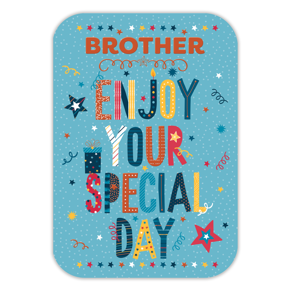 6pk Cards C50 Birthday Brother - Tiger Feet Ireland
