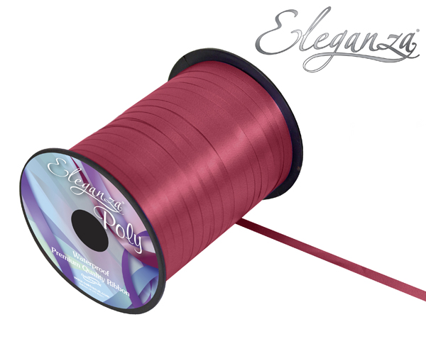 Eleganza Curl Rbbn 5mmx500yds Burg - Tiger Feet Ireland