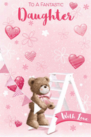 3D 6pk Cards C75 Birthday Daughter - Tiger Feet Ireland