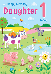 6pk Cards ED C75 Age 1 Daughter Farm - Tiger Feet Ireland