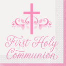 16pk Napkin Lunch Holy Cross Communion Pink - Tiger Feet Ireland