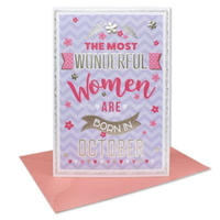 6pk Cards C50 Birthday October - Tiger Feet Ireland