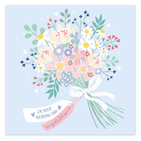 6pk Cards Square Wedding Day - Tiger Feet Ireland