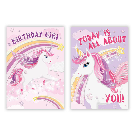 Poppyhill 12 Pack Cards C50 Kids Birthday Open