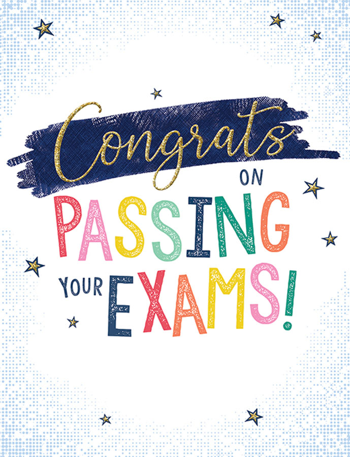 Regal Cards C50 Exams Lettering & Stars 6pk - Tiger Feet Ireland