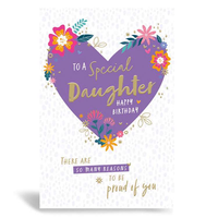 6pk Cards C75 Birthday Daughter - Tiger Feet Ireland