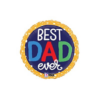 Best Dad Ever 18" Foil Balloon - Tiger Feet Ireland