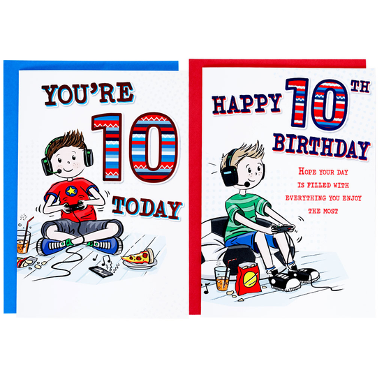 Poppyhill C50 Birthday Age 10 12pk