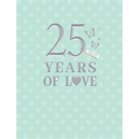 6pk Cards C50 Your Silver Anniversary - Tiger Feet Ireland