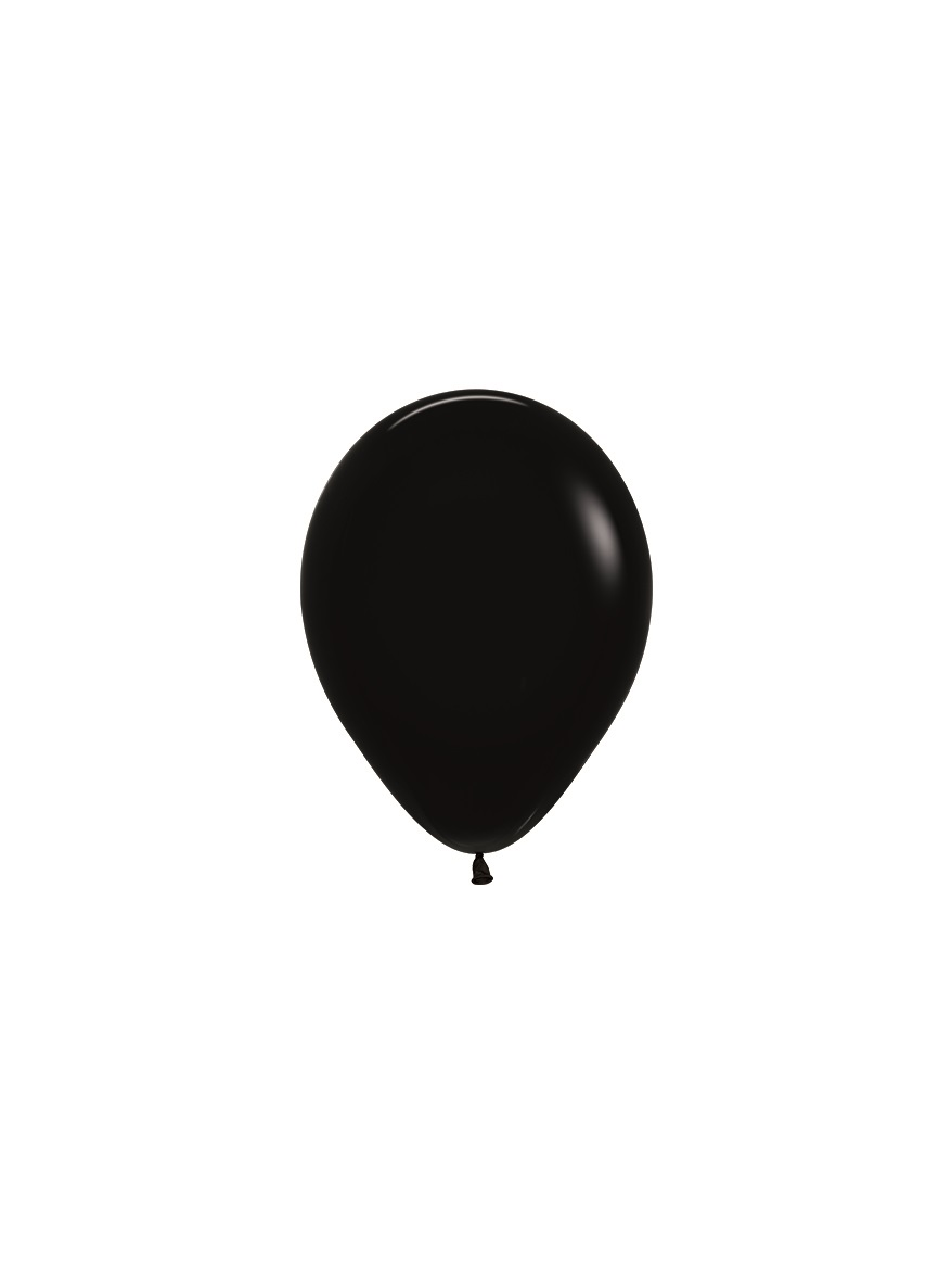 50ct Latex Balloon 5in Black Sempertex - Tiger Feet Ireland