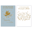 12pk Cards C50 Sympathy Loss Of Mother - Tiger Feet Ireland