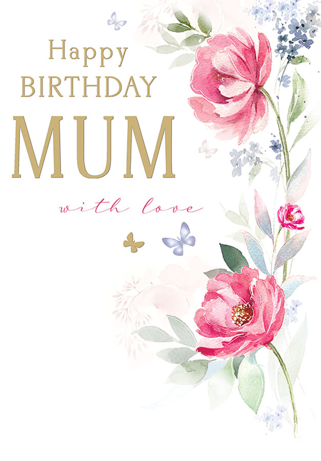 6pk Cards ED C75 Mum Side Flowers - Tiger Feet Ireland