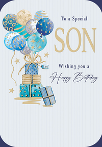 6pk Cards ED C75 Son Balloons & Gifts - Tiger Feet Ireland