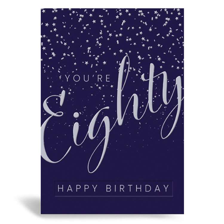 6pk Cards C50 Birthday Age 80 - Tiger Feet Ireland