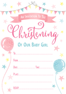 10 x 20pk Sheet Invite Christening Open - Tiger Feet Ireland