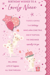 6pk Cards C75 Birthday Niece - Tiger Feet Ireland