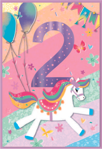 6pk Cards C50 2nd Birthday - Tiger Feet Ireland