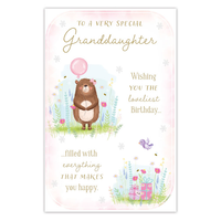 6pk Cards C375 Birthday Granddaughter - Tiger Feet Ireland